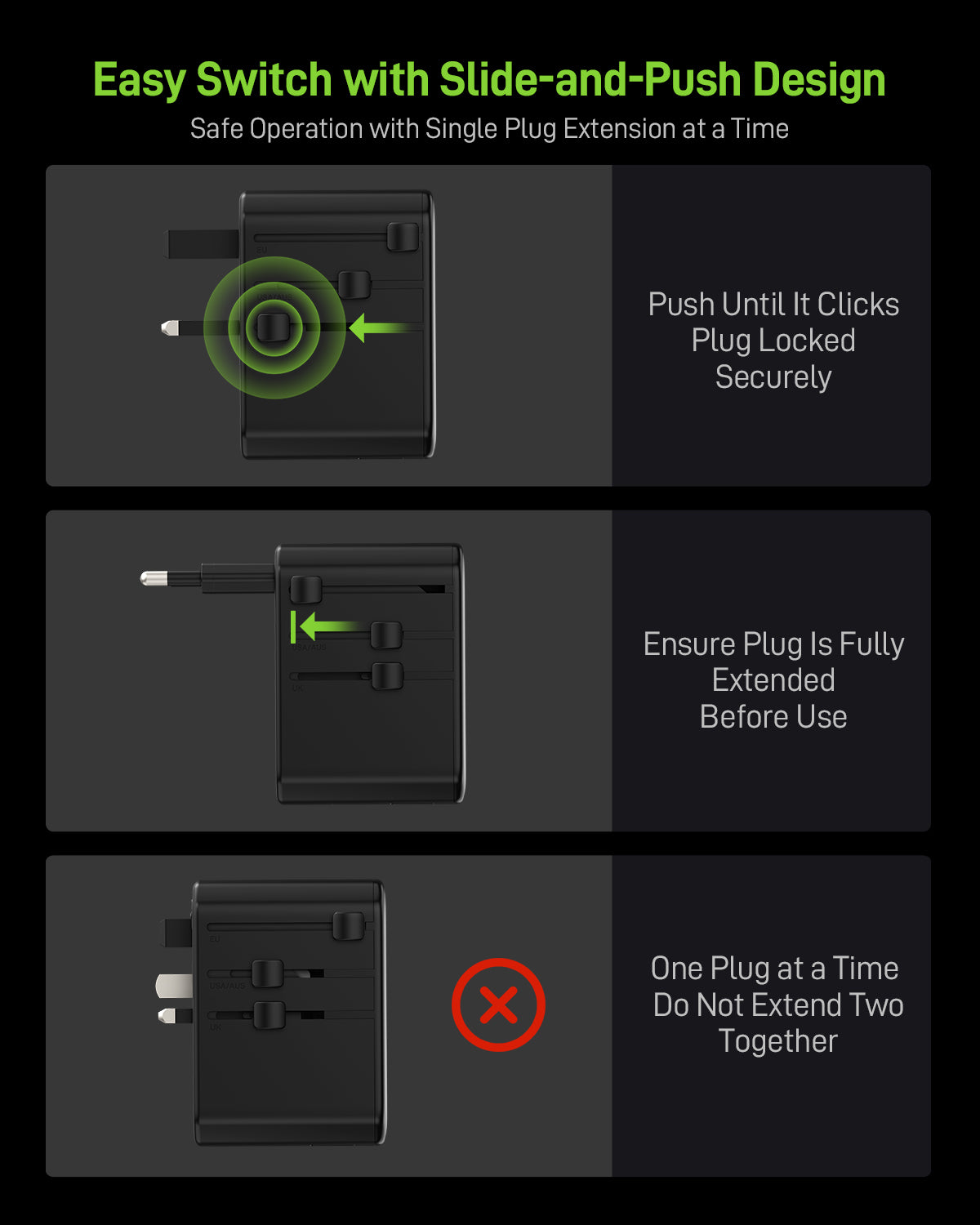 Pulse 45W Duo Universal Travel Adapter