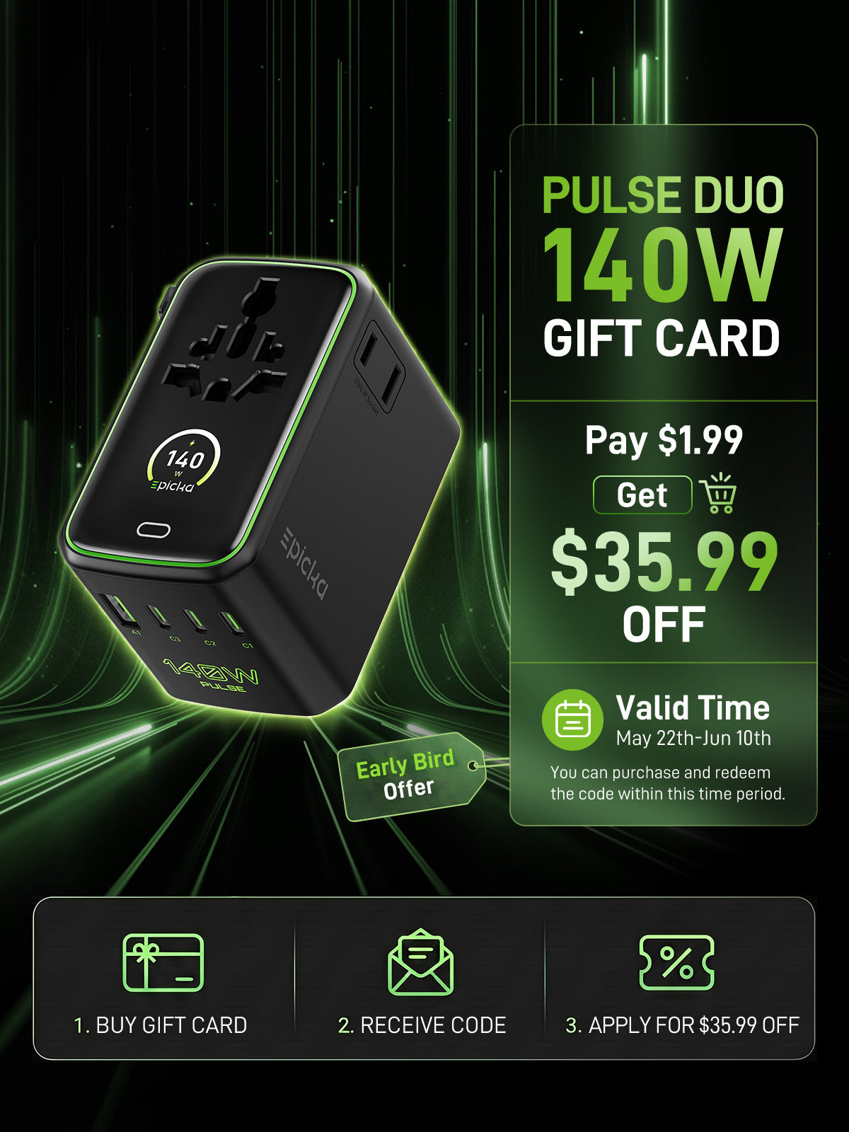 Pulse Duo 140W Early Bird Discount