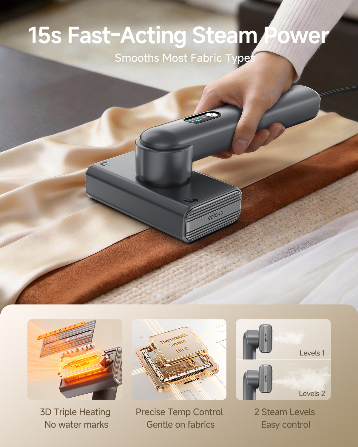 Dual Voltage Global Travel Garment Steamer