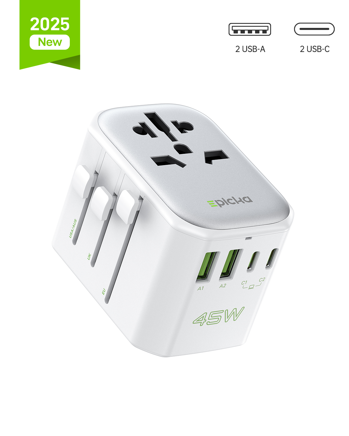 Pulse 45W Universal Travel Adapter