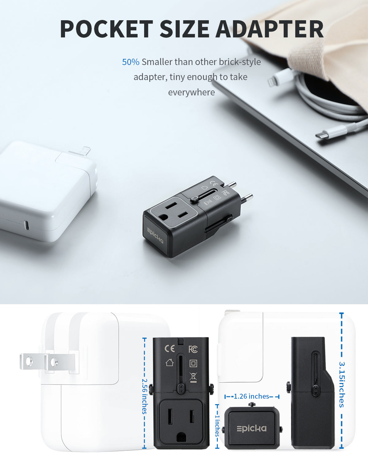 Pocket 100 Universal Travel Adapter