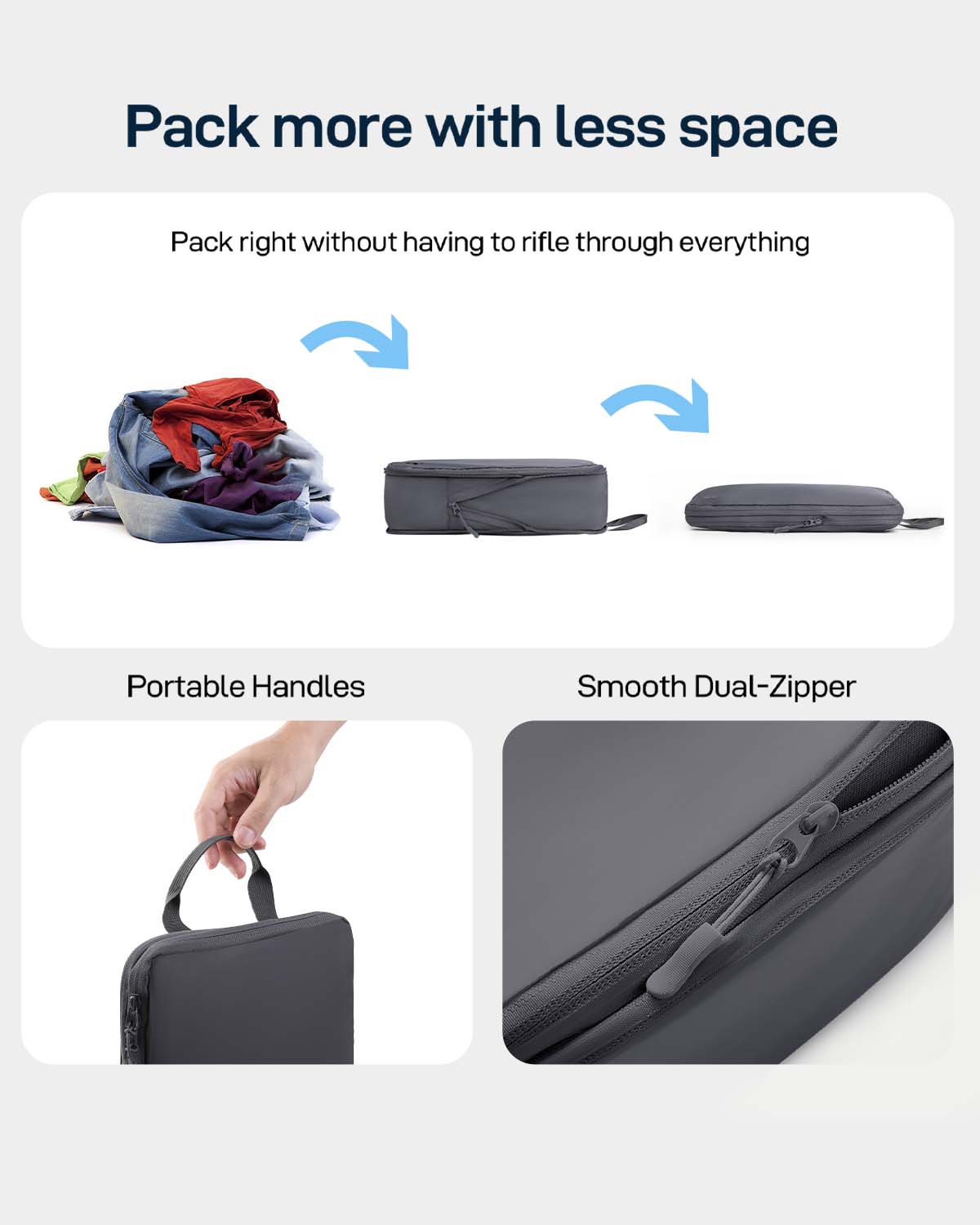 Nylon Compression Packing Cubes