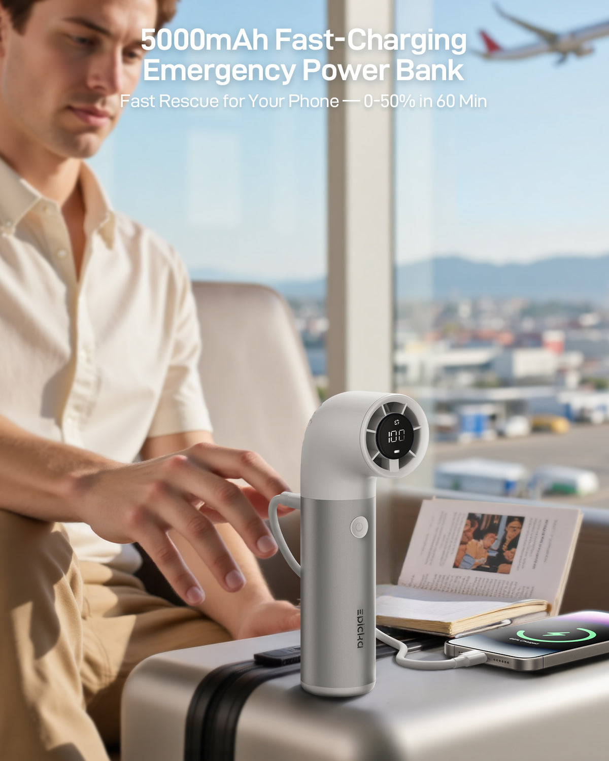 TripCozy Handheld Pocket Fan