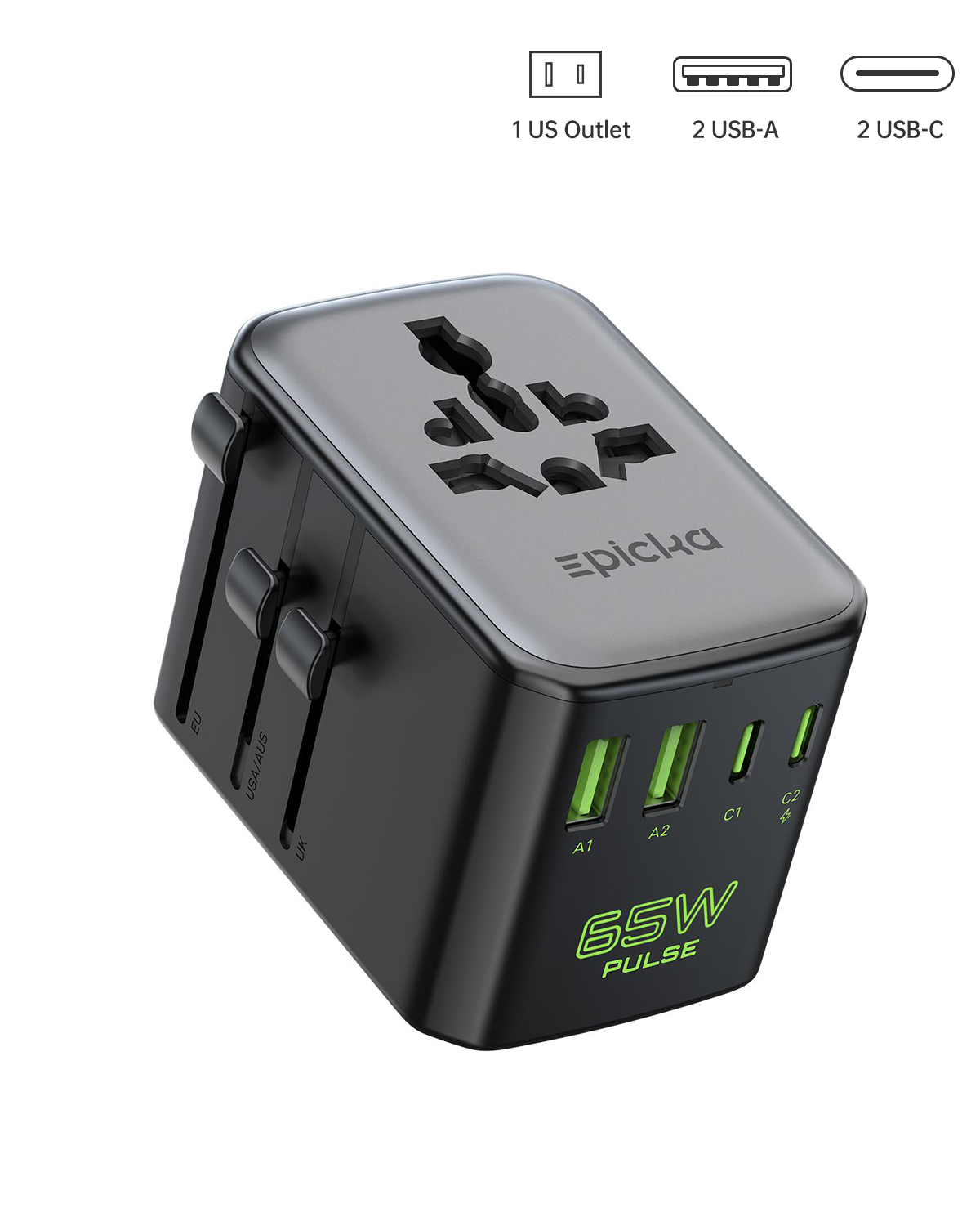 Pulse 65W Duo Universal Travel Adapter (Launching in December)