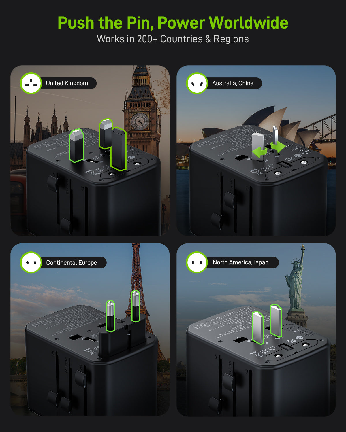 Pulse Duo 45W Universal Travel Adapter