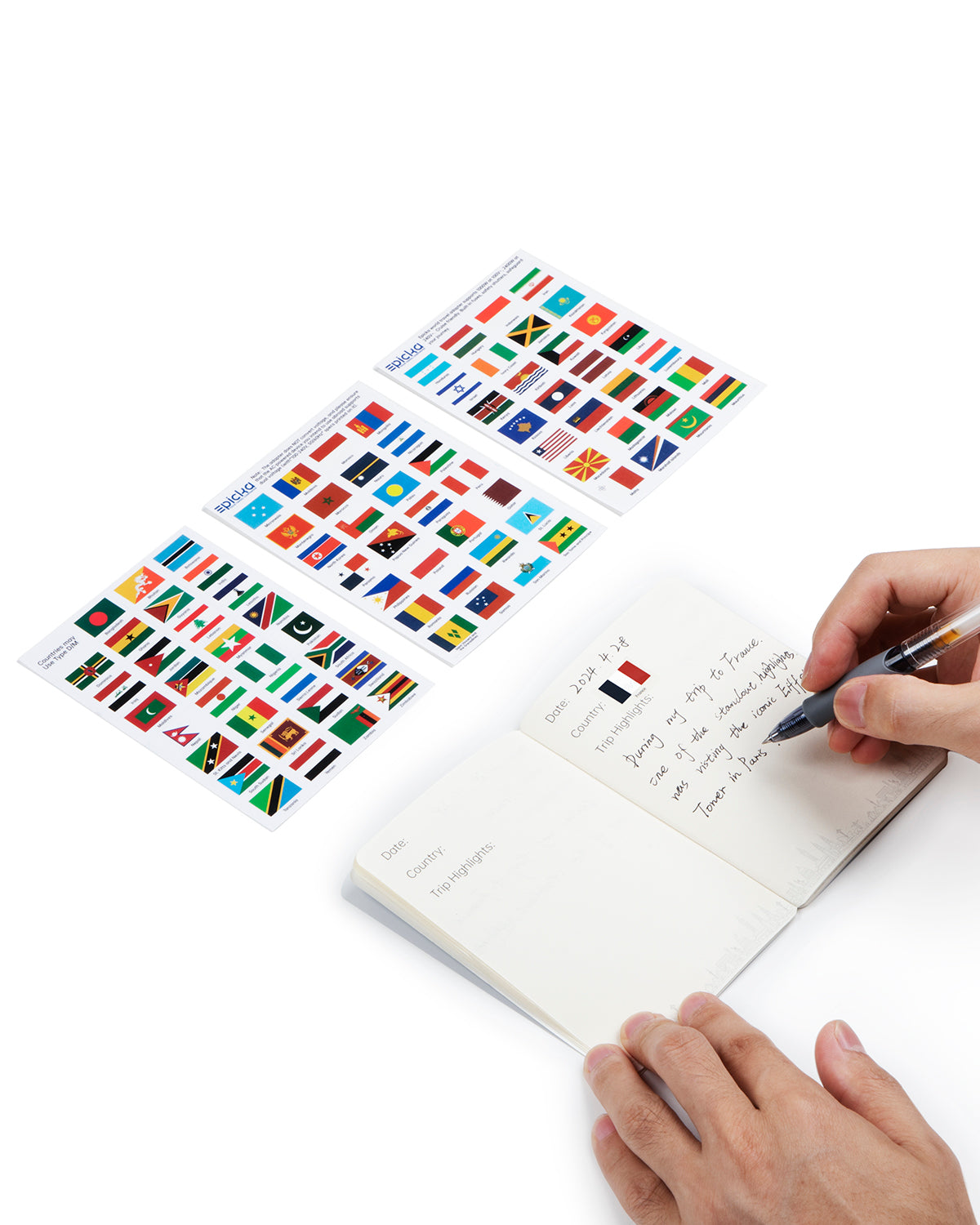 #EpickaReisepass- und Flaggen-Aufkleberset