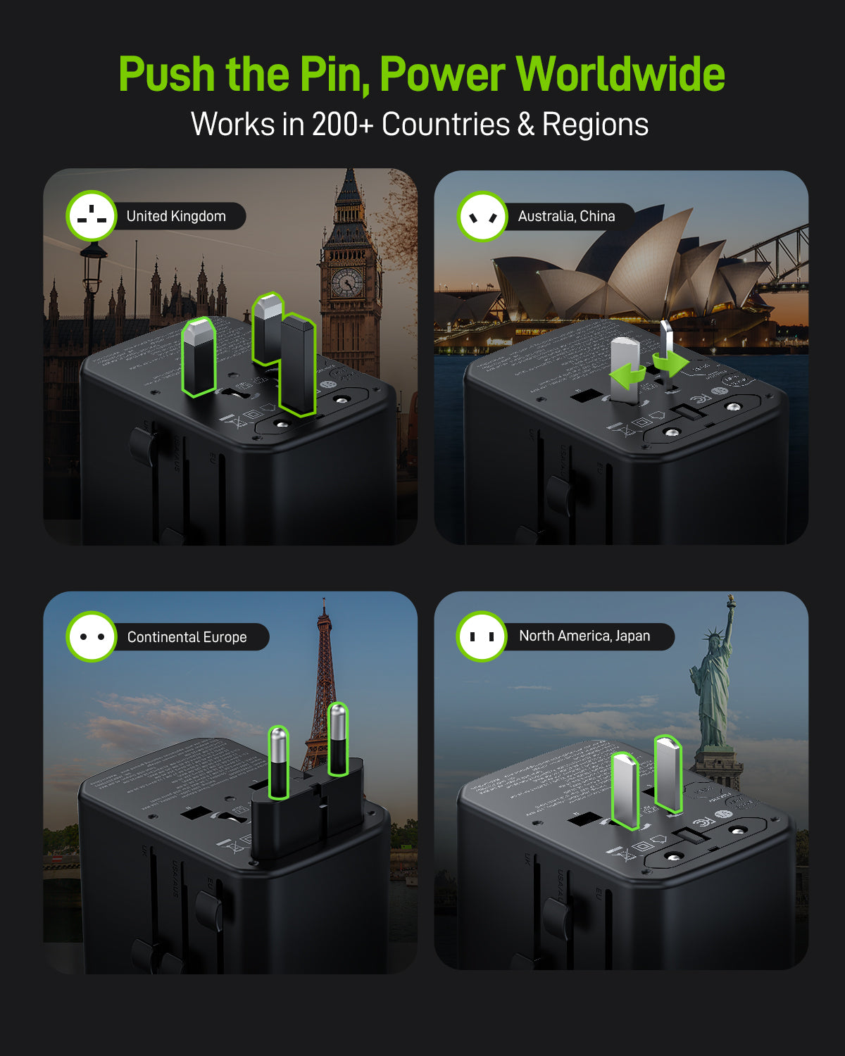 Pulse Duo 65W Universal Travel Adapter