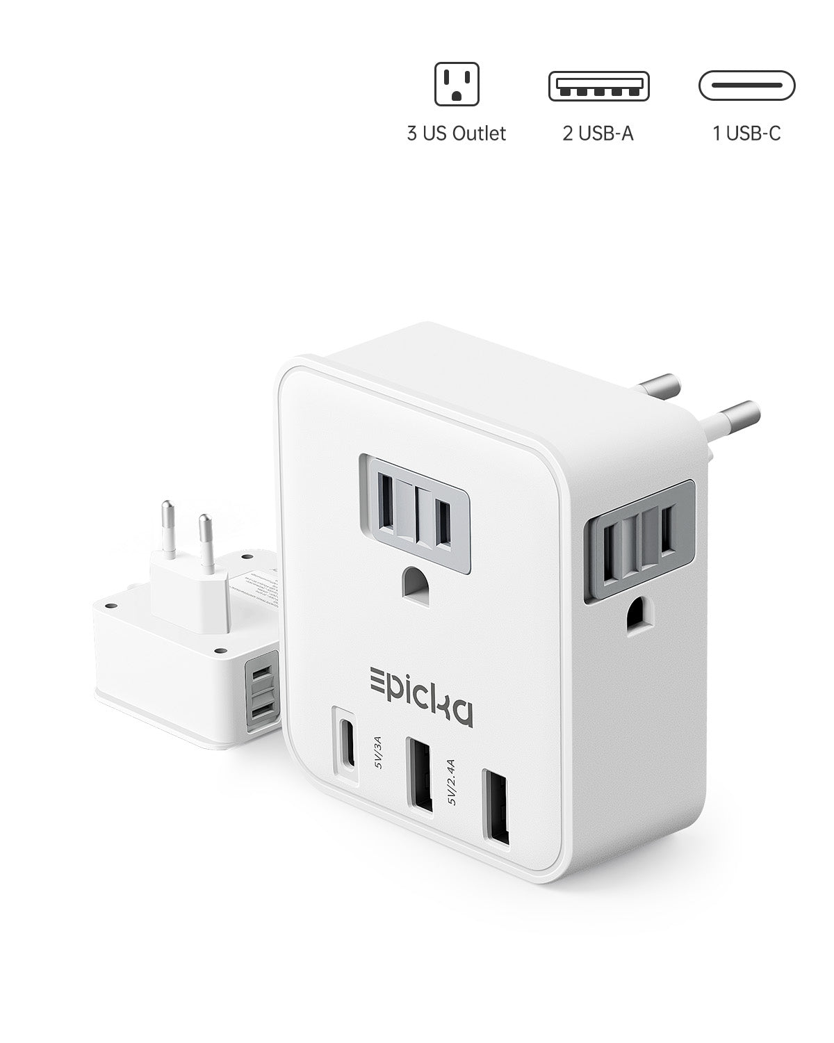 321 Single Plug Travel Adapter