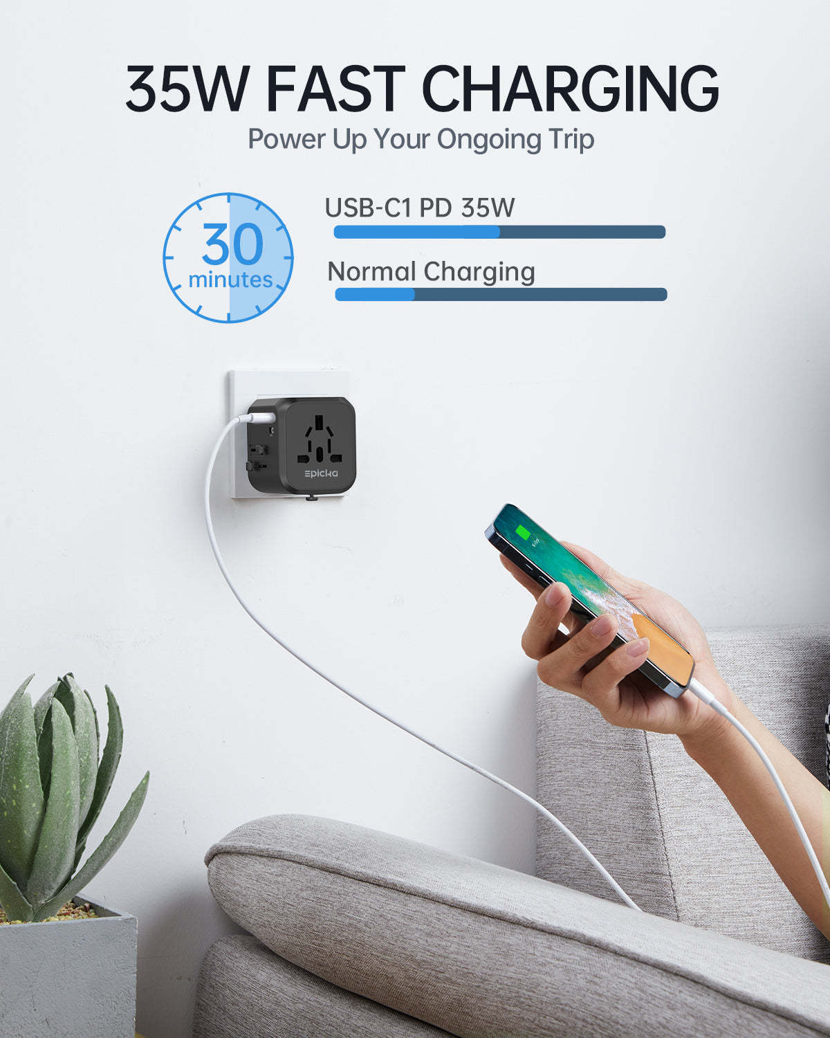 TA-205 Universal Travel Adapter PD 35.5W