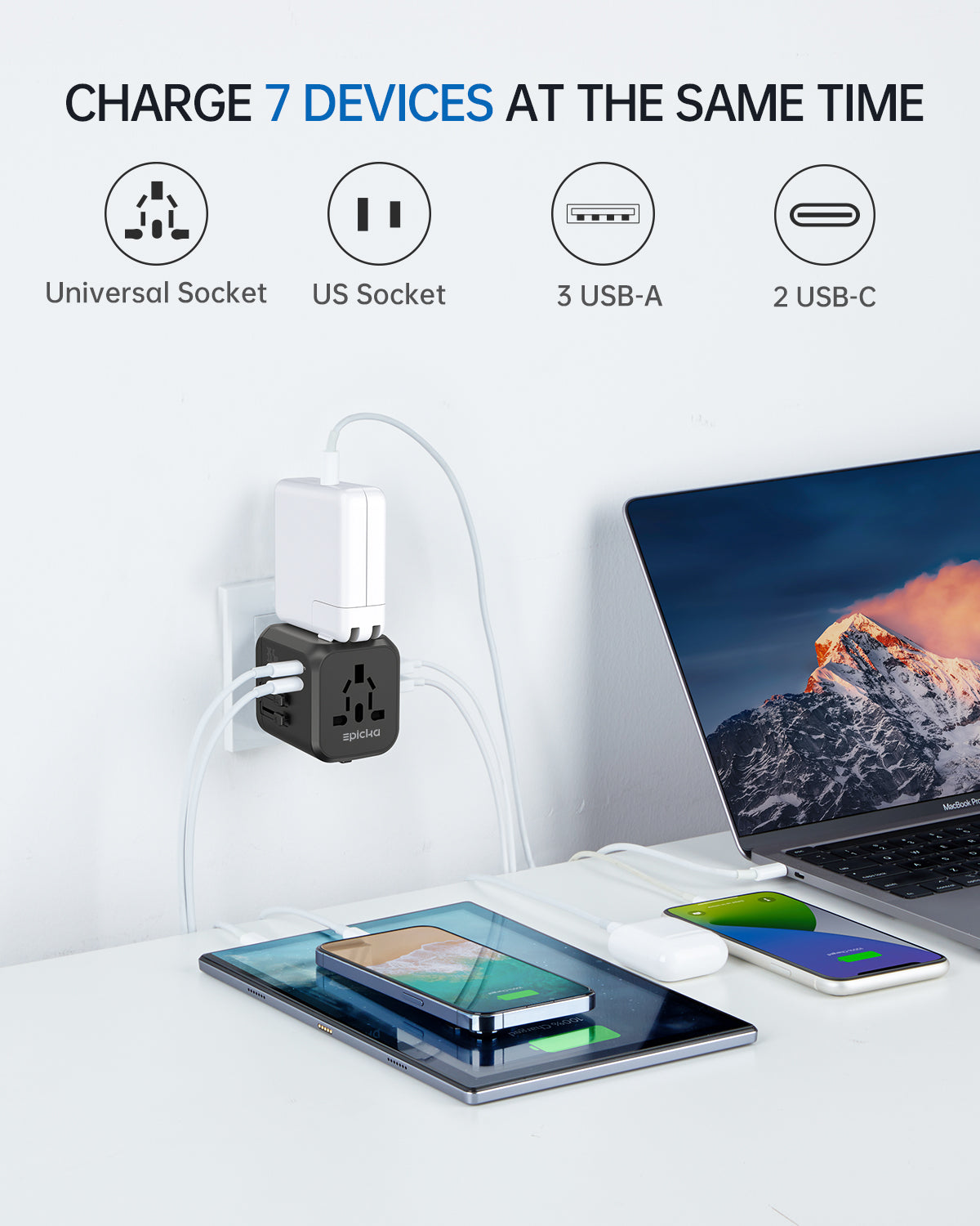 TA-205 Universal Travel Adapter PD 35.5W