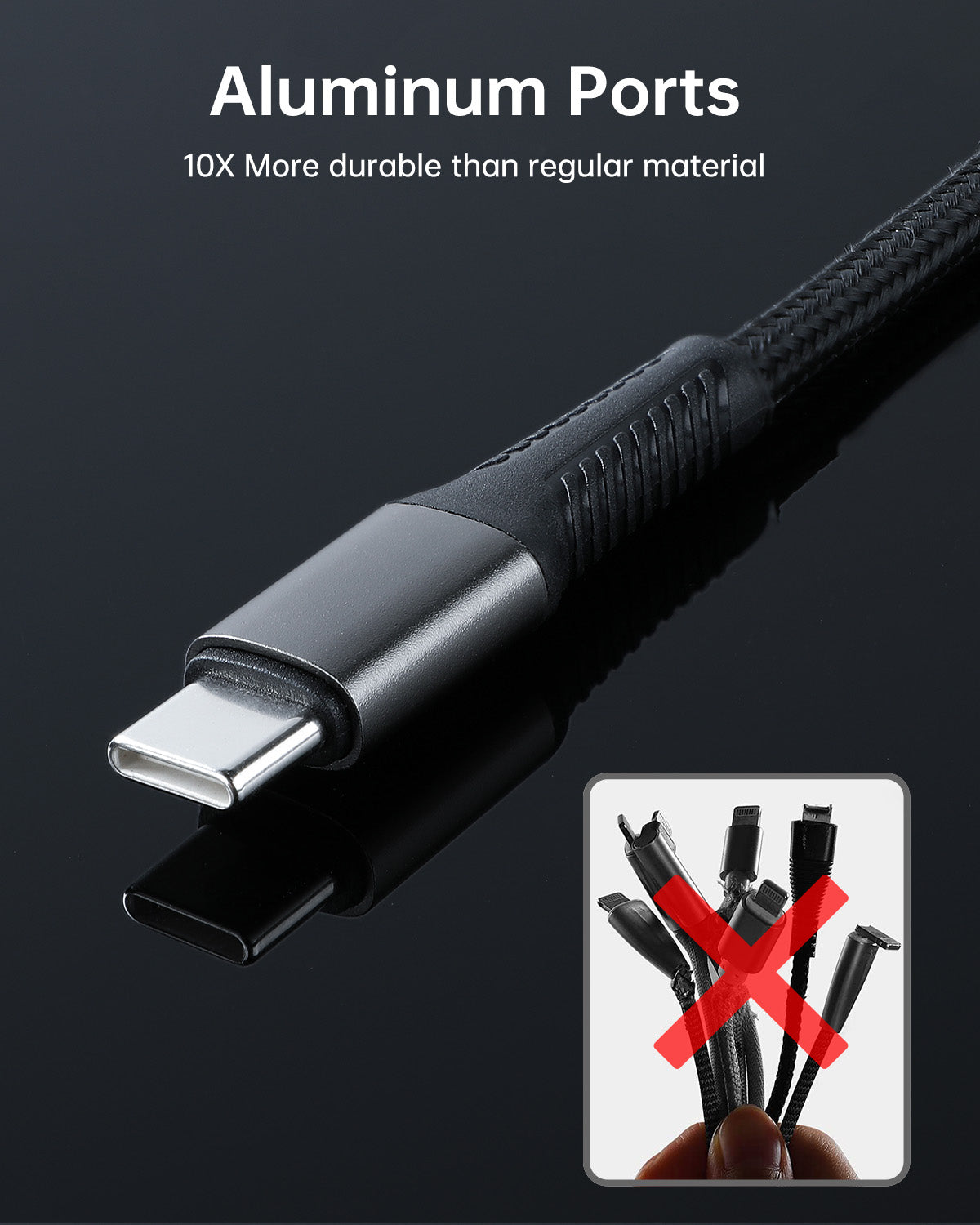 Fast Charging Nylon Cables