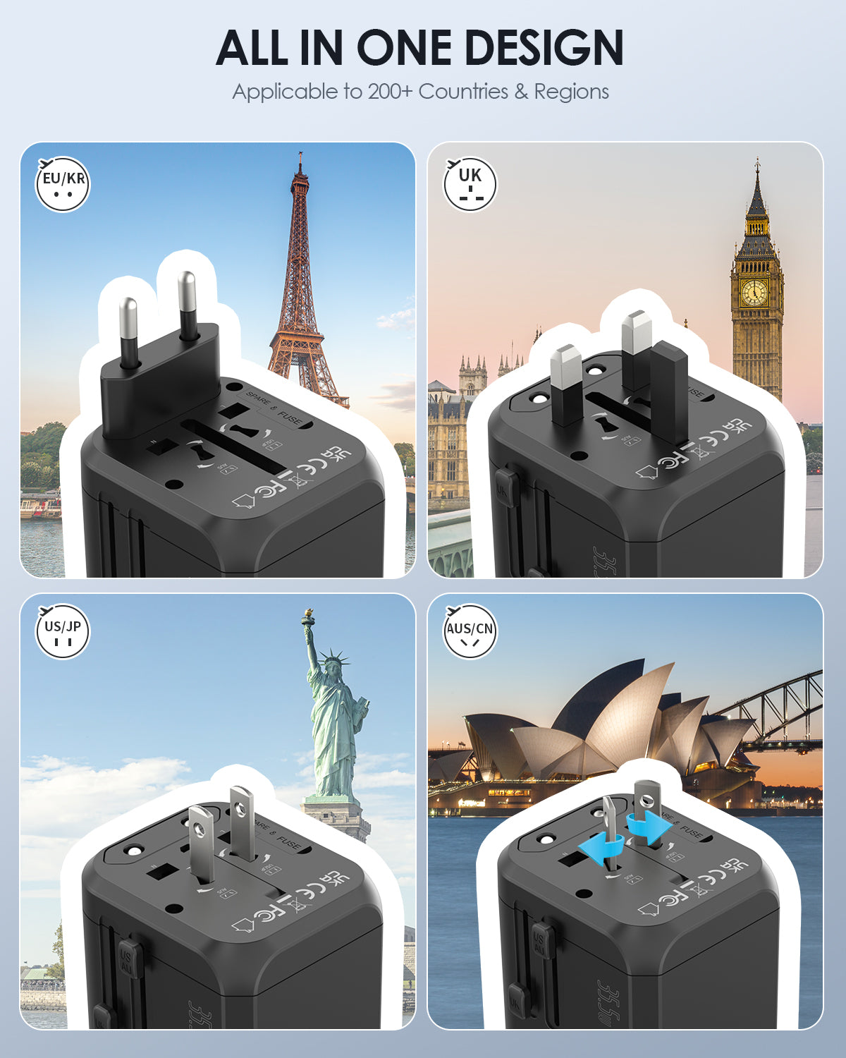TA-205 Universal Travel Adapter PD 35.5W