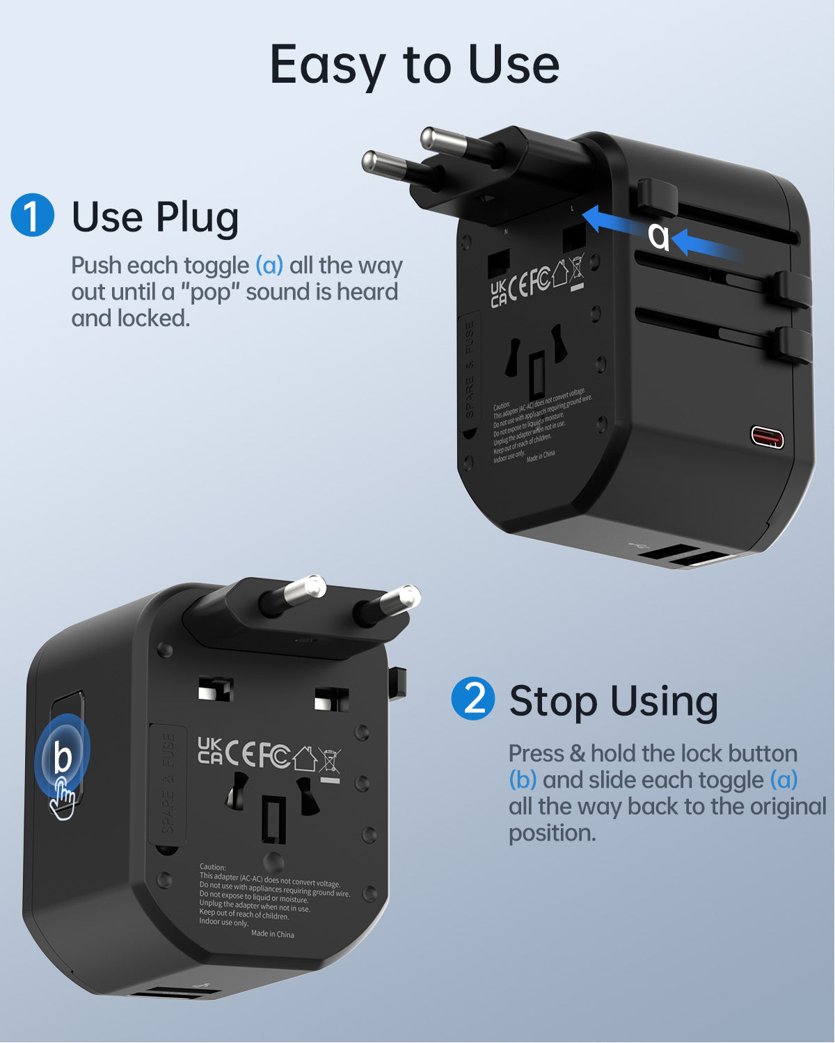 TA-103PD Universal Travel Adapter PD 20W