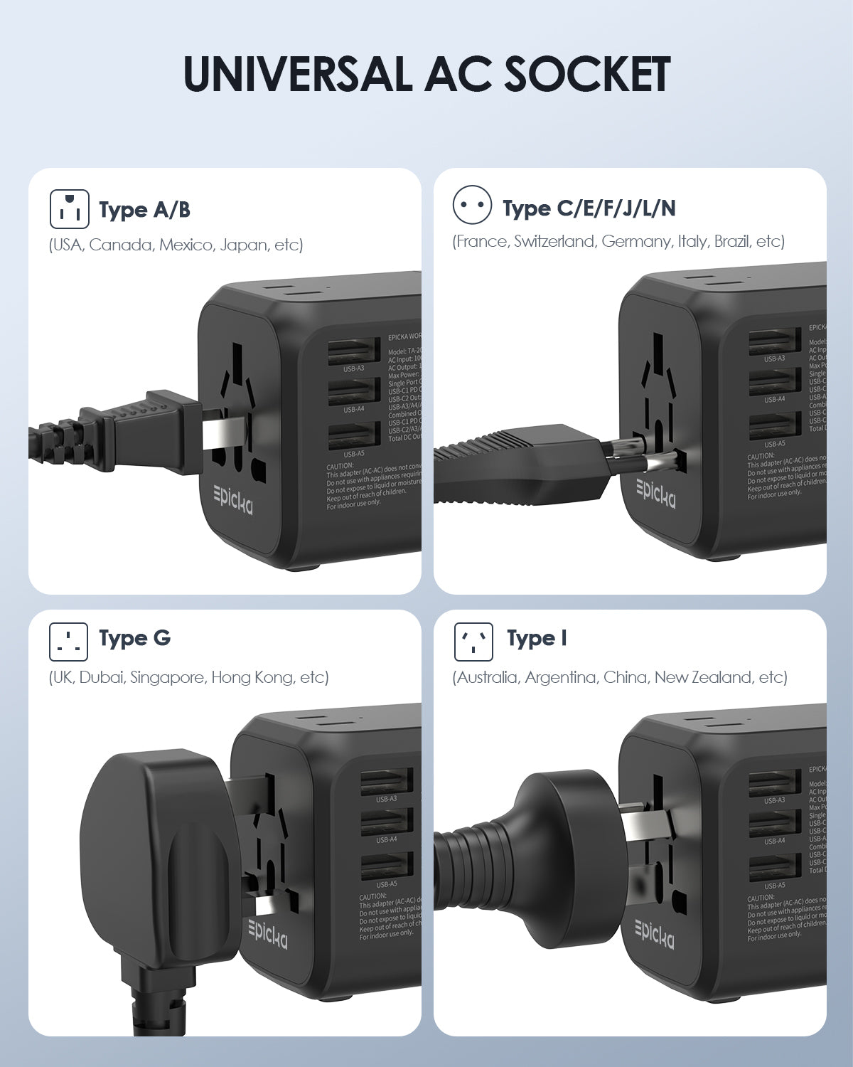 TA-205 Universal Travel Adapter PD 35.5W