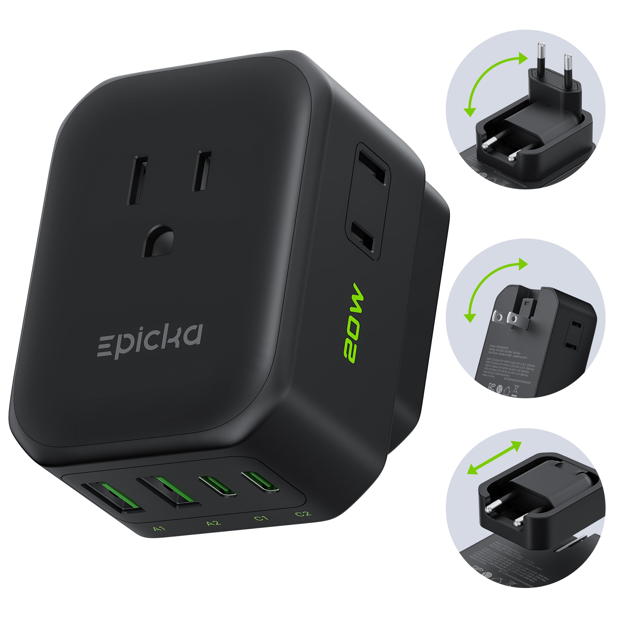 Epicka Travel Adapter