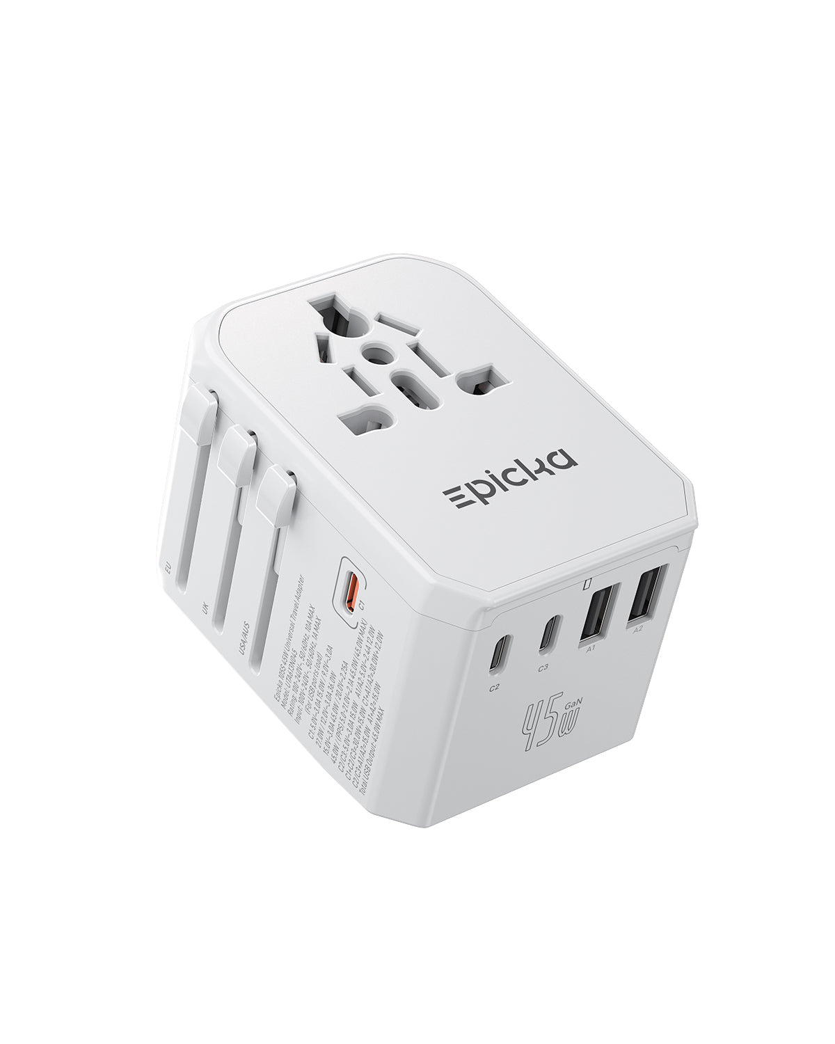 TA-105S GaN 45W Fast Charging Universal Travel Adapter