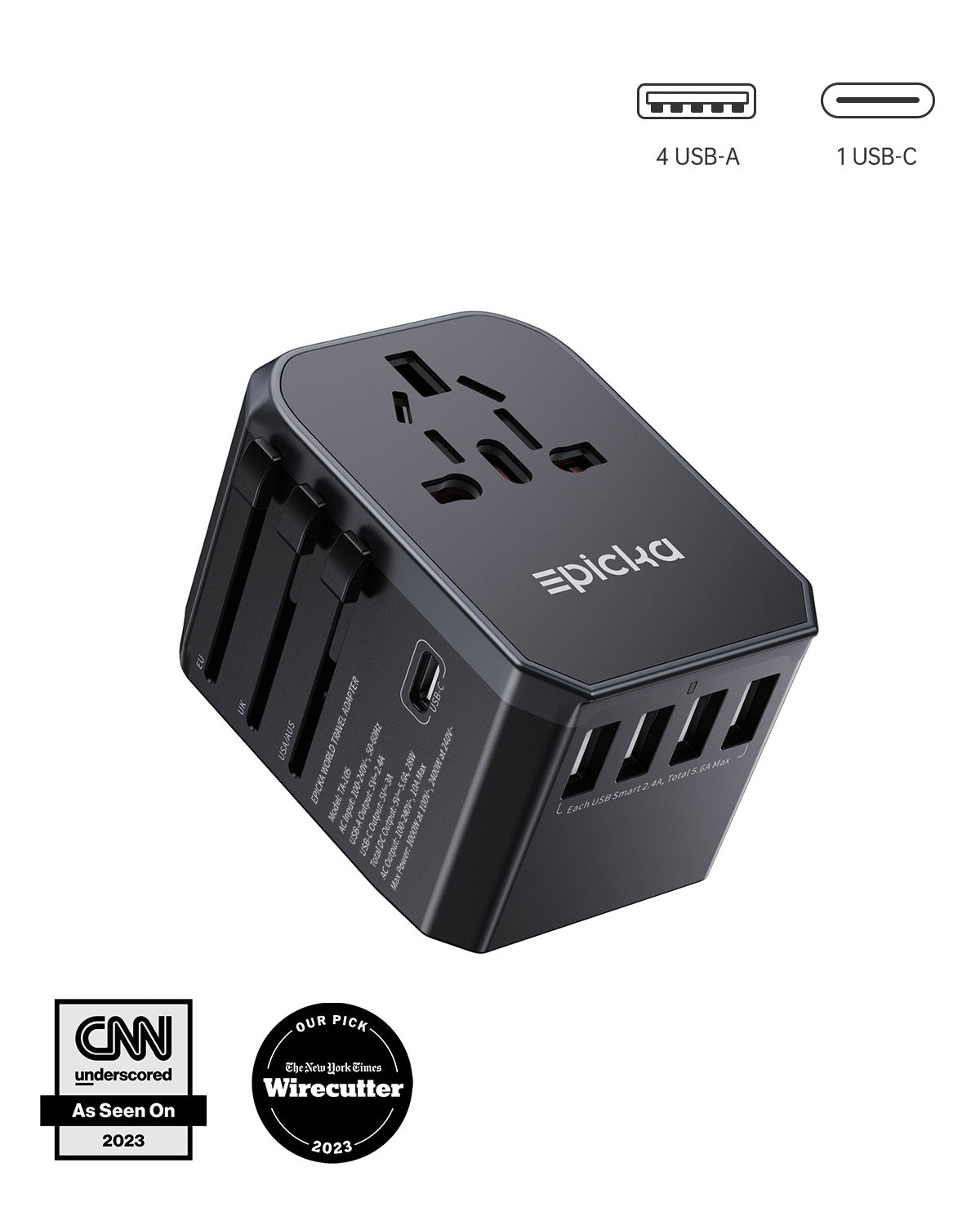 Epicka All-in-one Travel Adapter