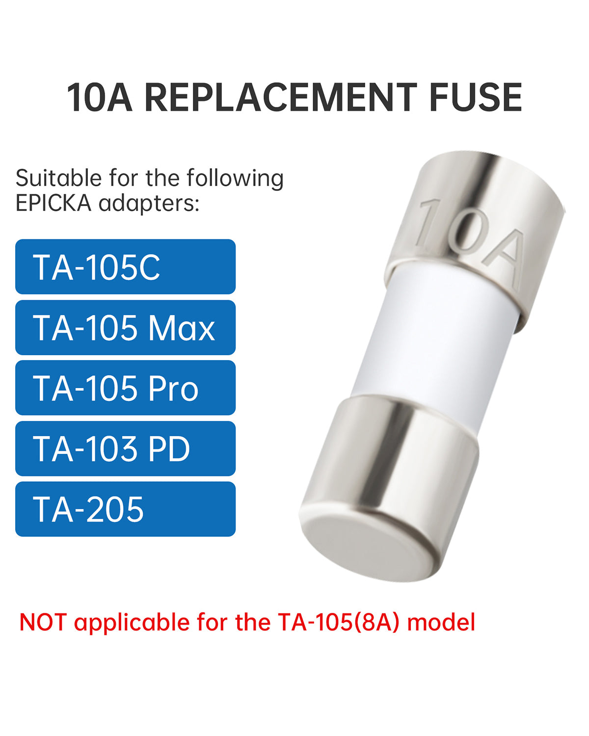 Epicka Adapter Replacement Fuses
