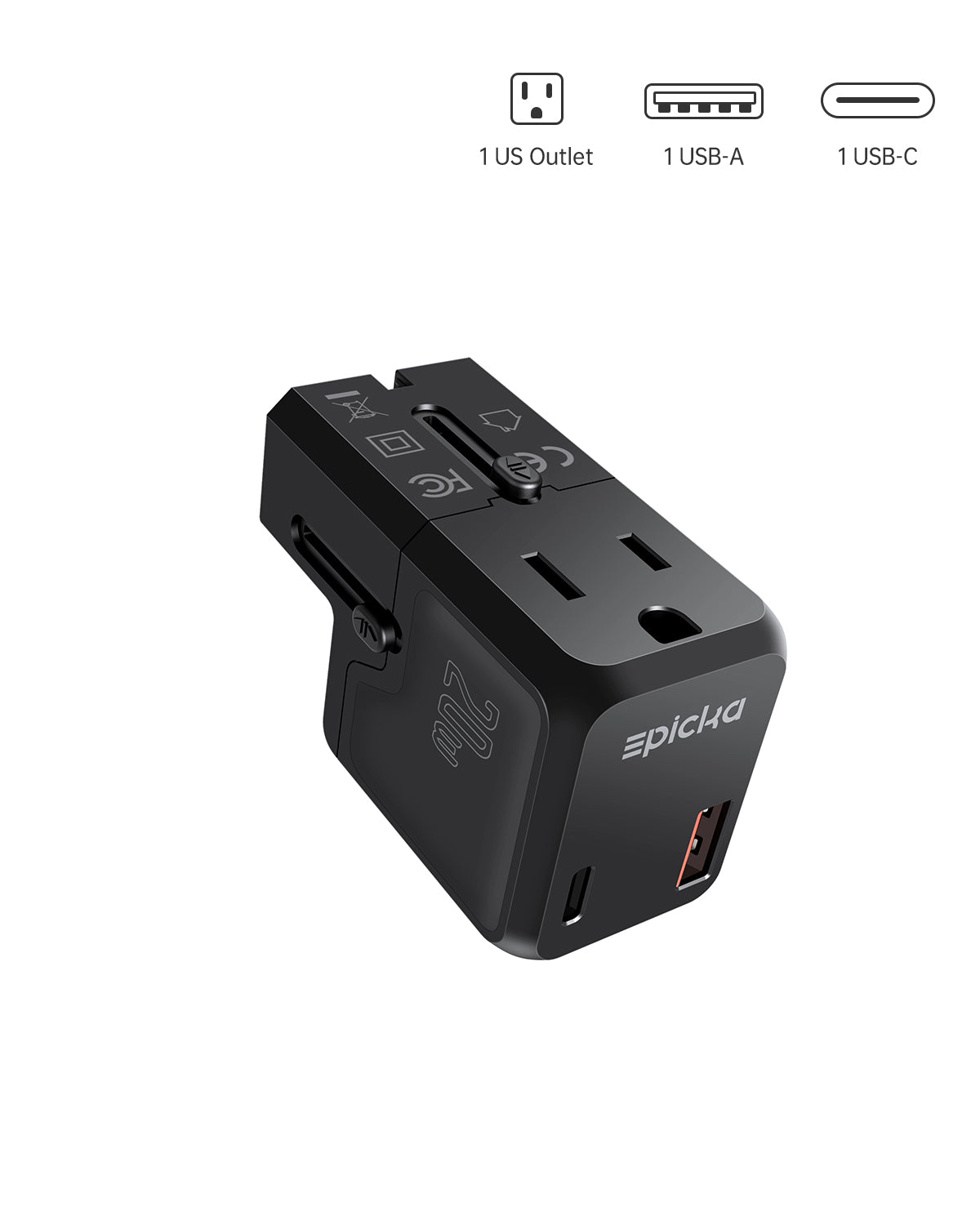 Pocket 111 Universal Travel Adapter PD 20W