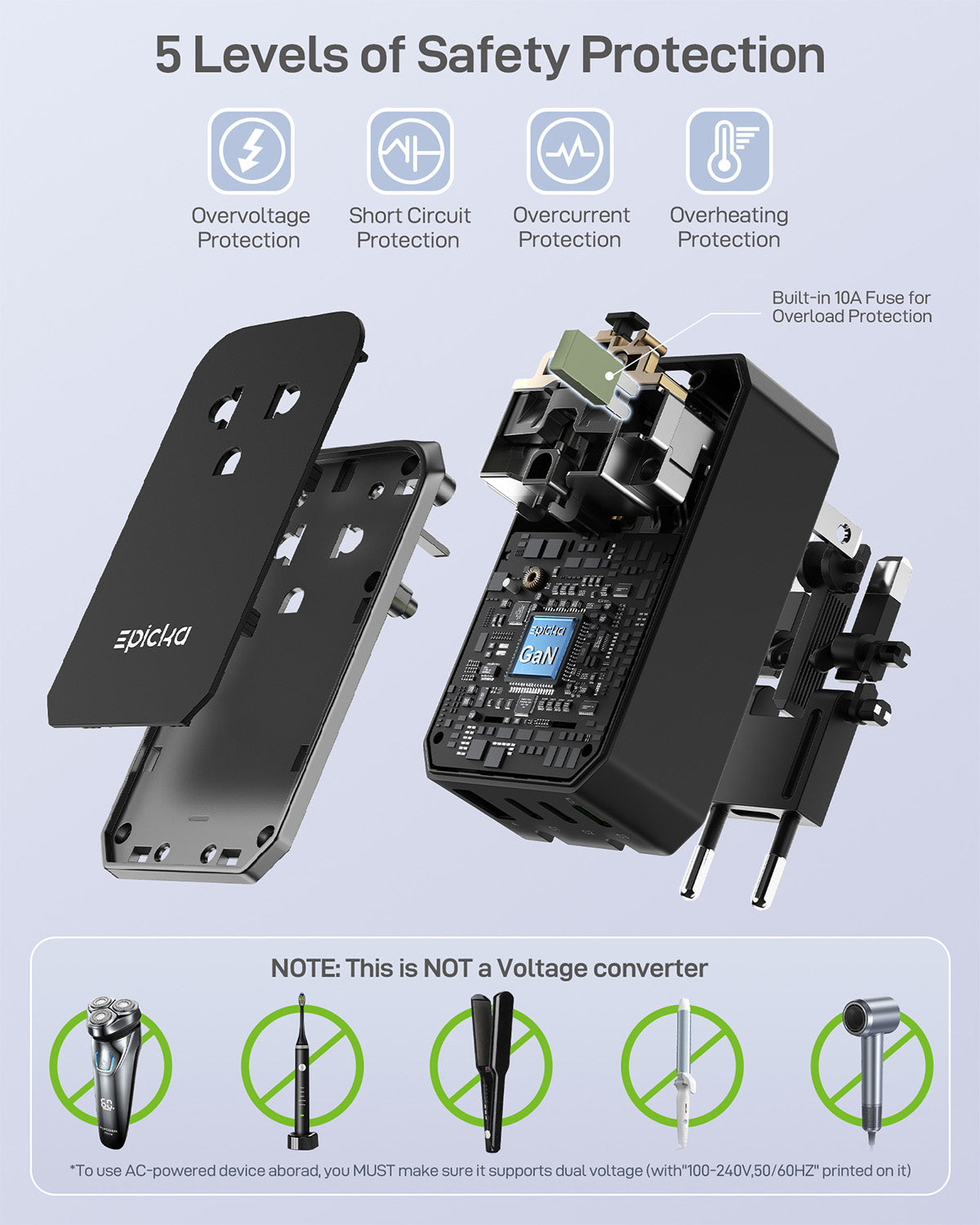 Air 40W Universal Travel Adapter