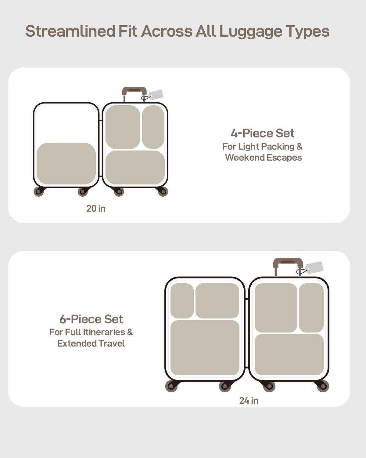 TripCozy Mesh Compression Packing Cubes