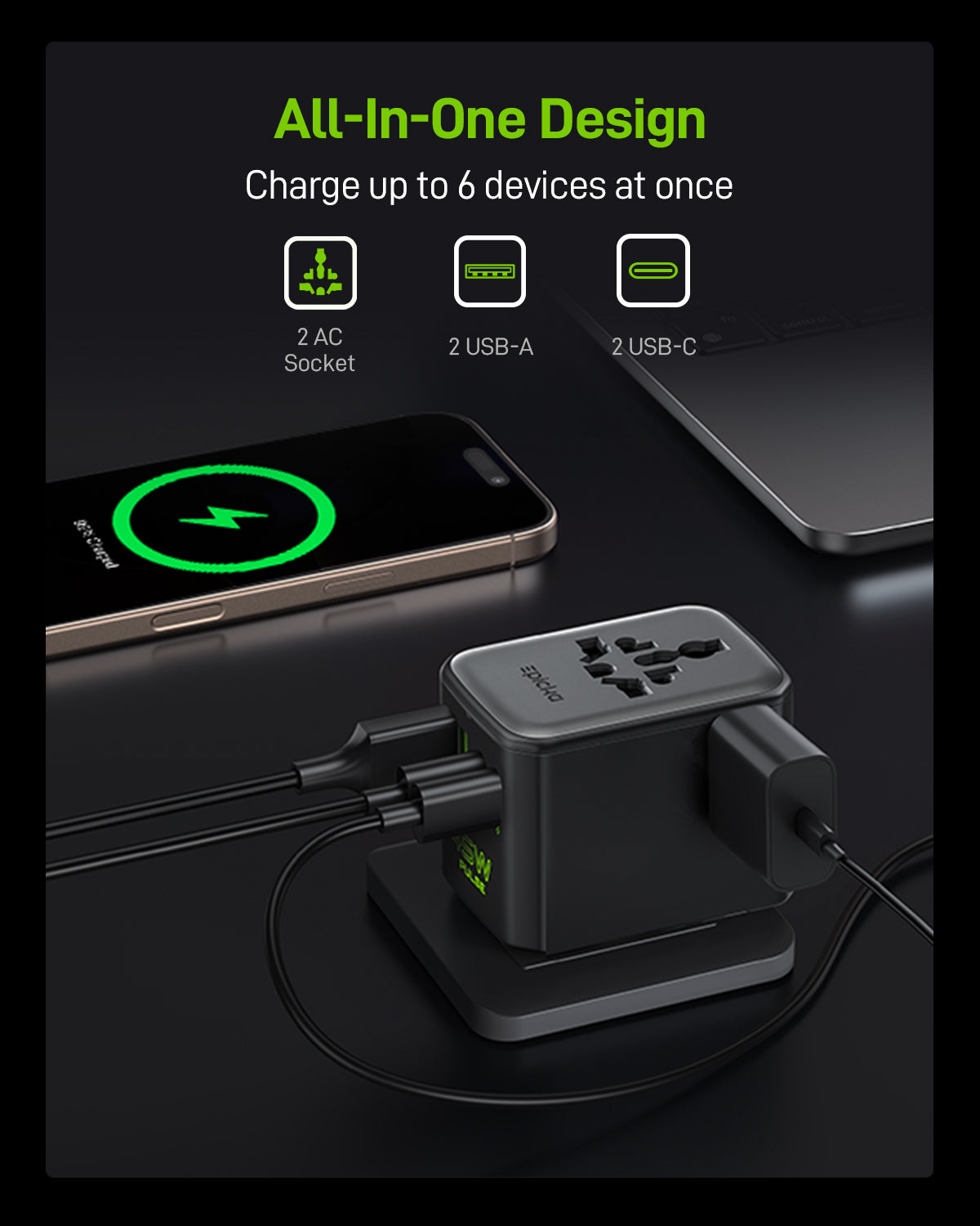 Pulse 45W Duo Universal Travel Adapter