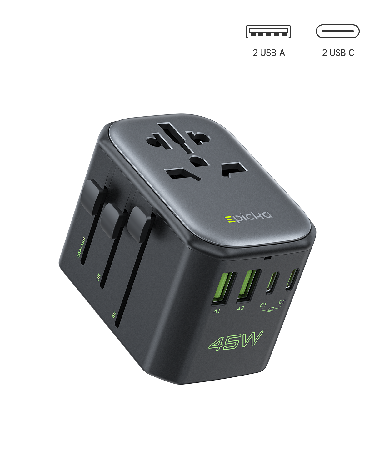 Pulse 45W Universal Travel Adapter