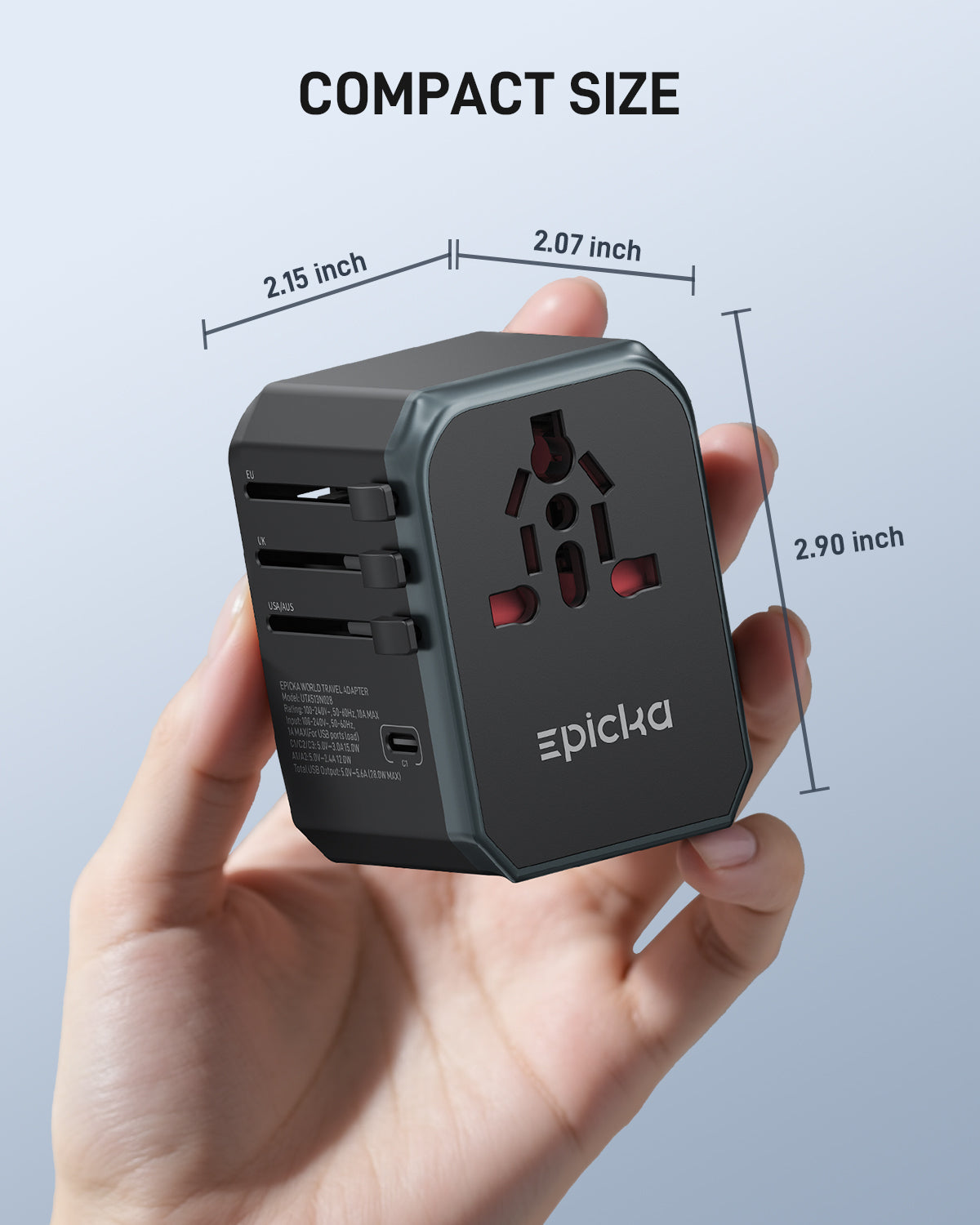 Epicka TA-105+ Universal Travel Adapter (6-Port)