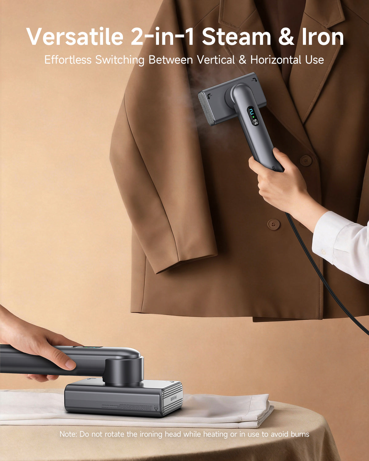 Dual Voltage  Global Travel Garment Steamer