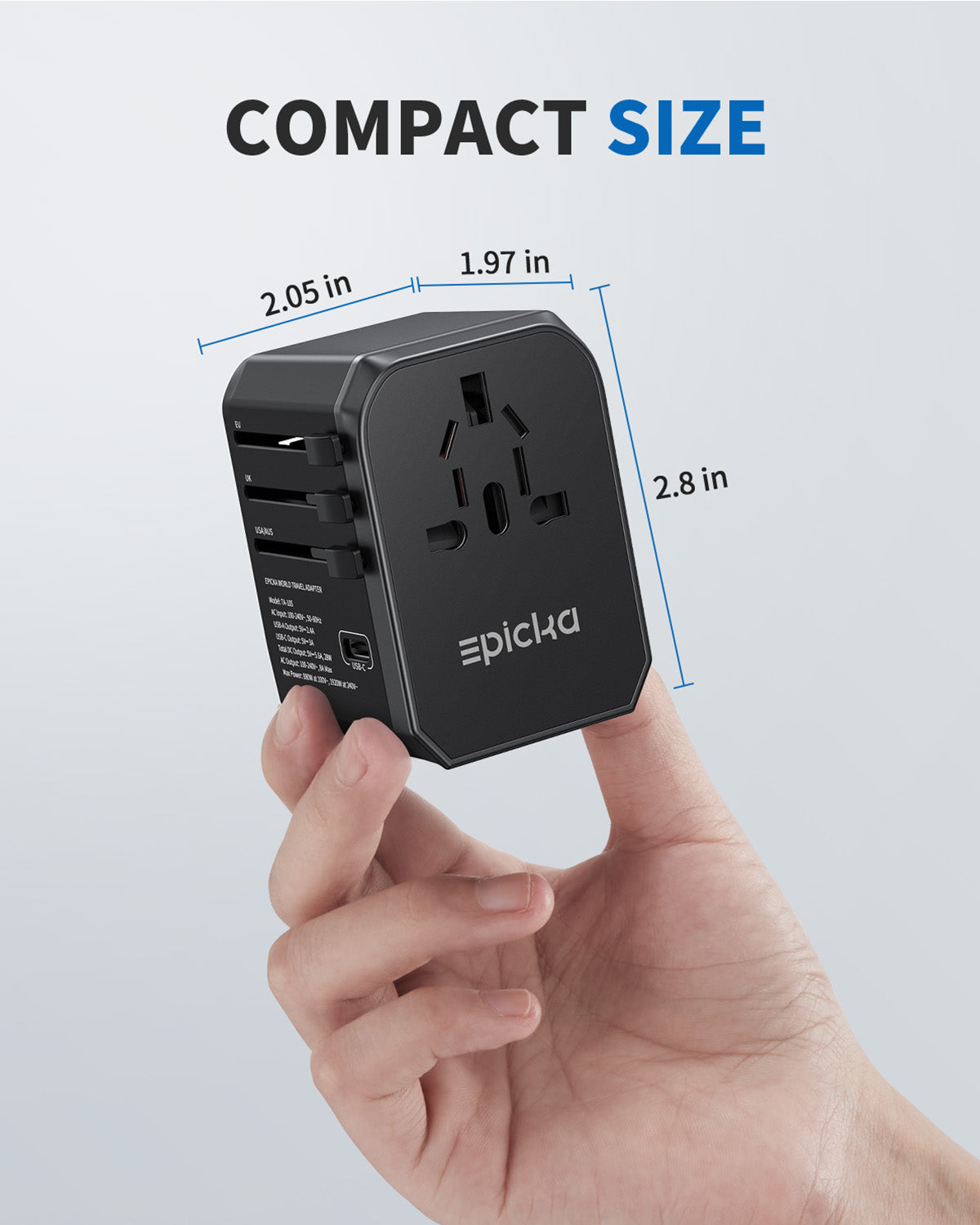 Epicka Universal Travel Adapter