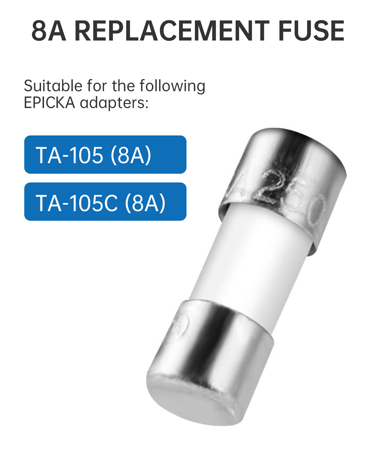 Ersatzsicherungen für den Epicka-Adapter