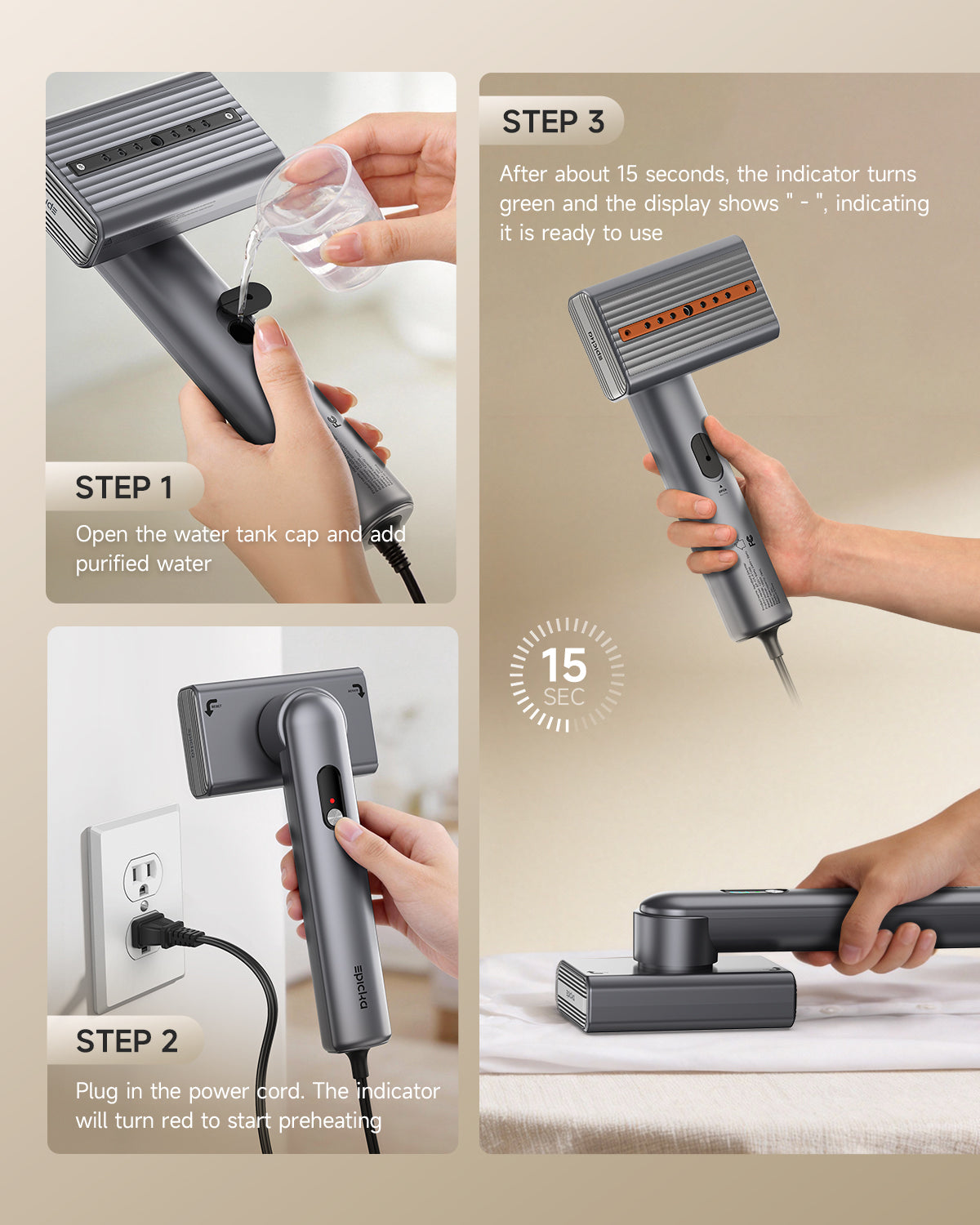 Dual Voltage  Global Travel Garment Steamer