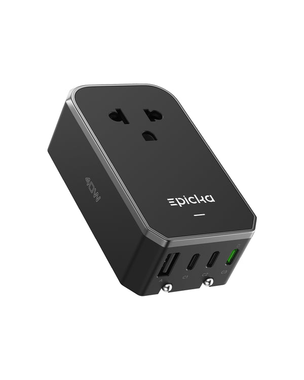 Epicka Air Series Travel Adapter (GaN, 5-Ports)