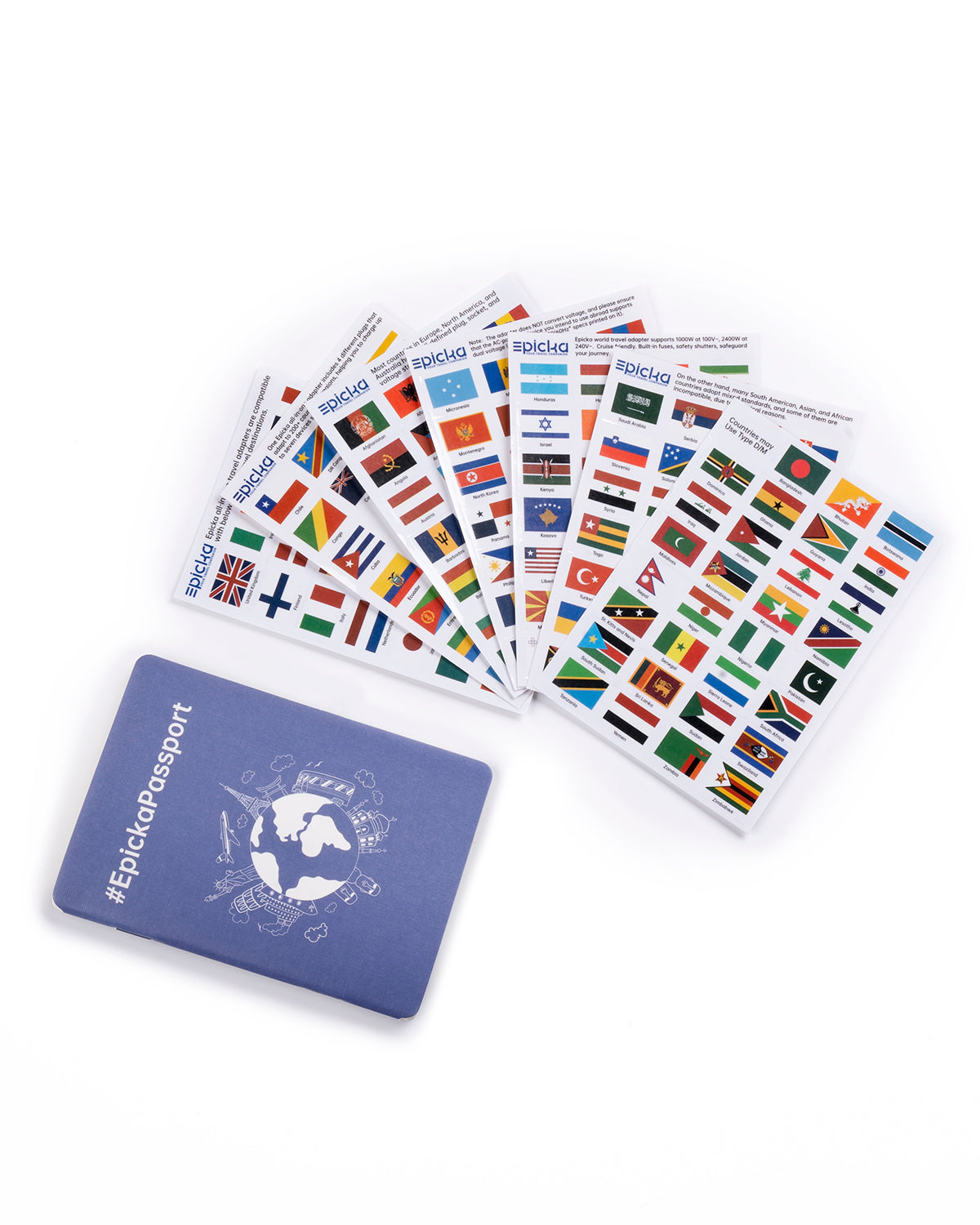 #EpickaPassport & Flag Sticker Set