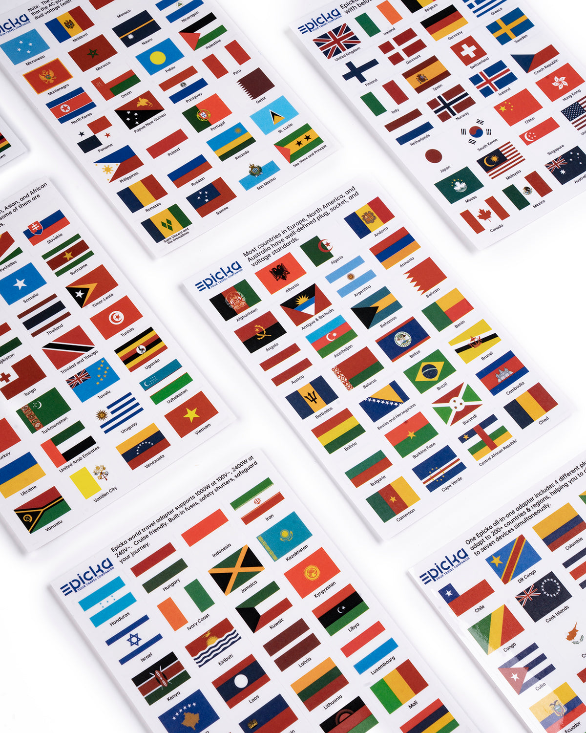 #EpickaPassport & Flag Sticker Set