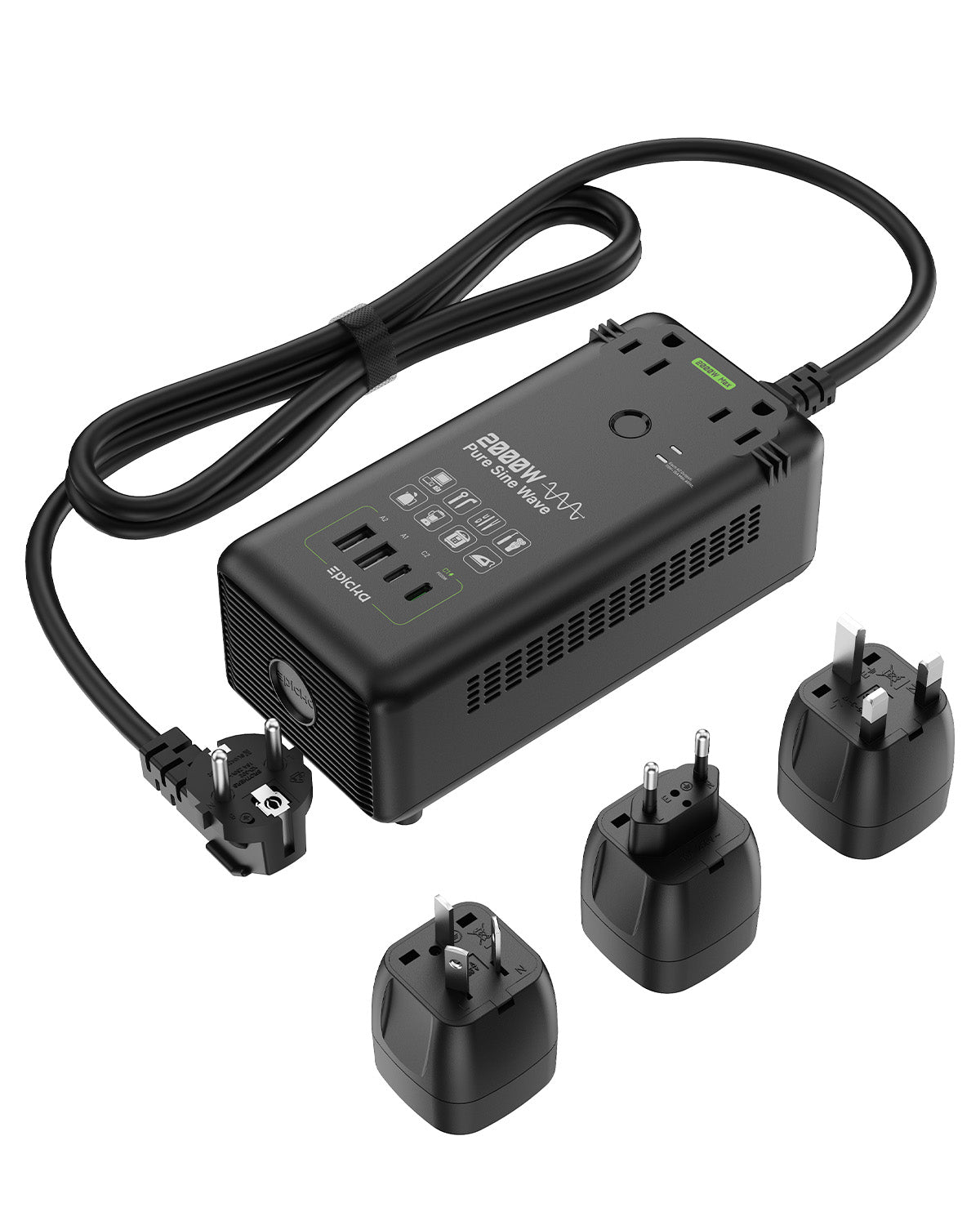 EPICKA 2000W Pure Sine Wave Voltage Converter