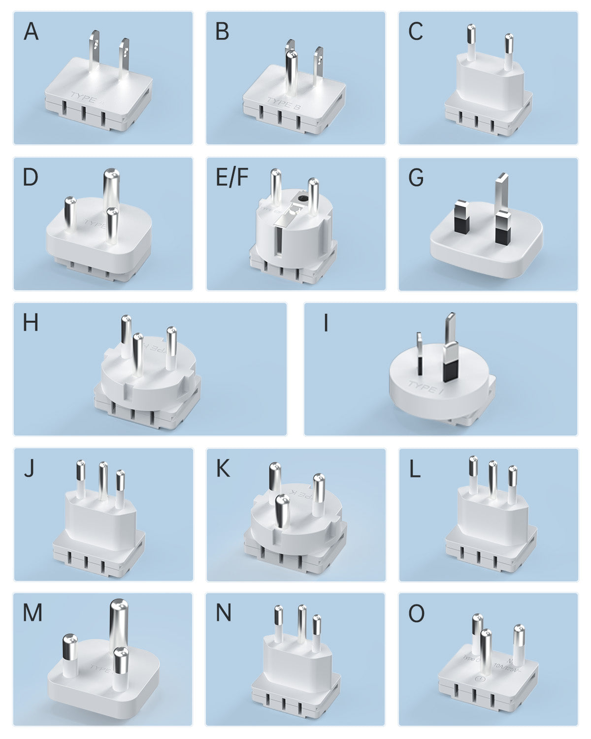 X232 Interchangeable Travel Adapter