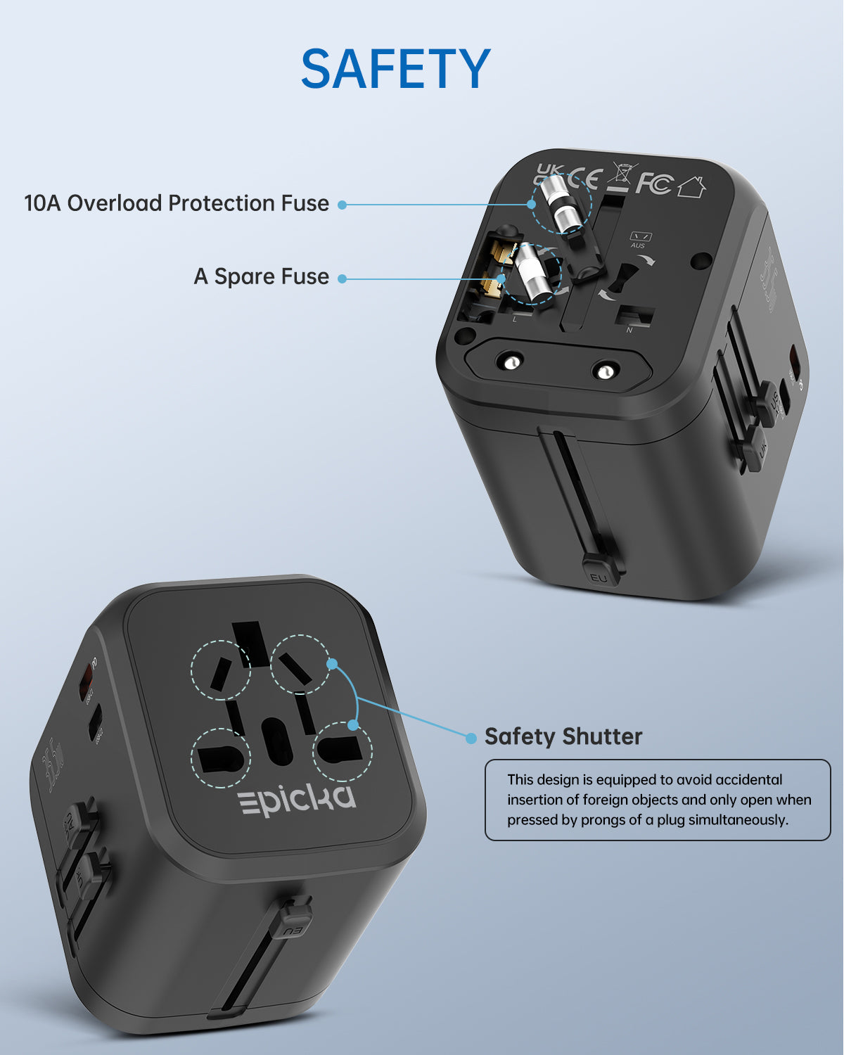 TA-205 Universal Travel Adapter PD35.5W