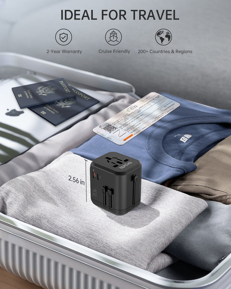 Epicka TA-205 Universal Travel Adapter (PD 35.5W, 7-Port)