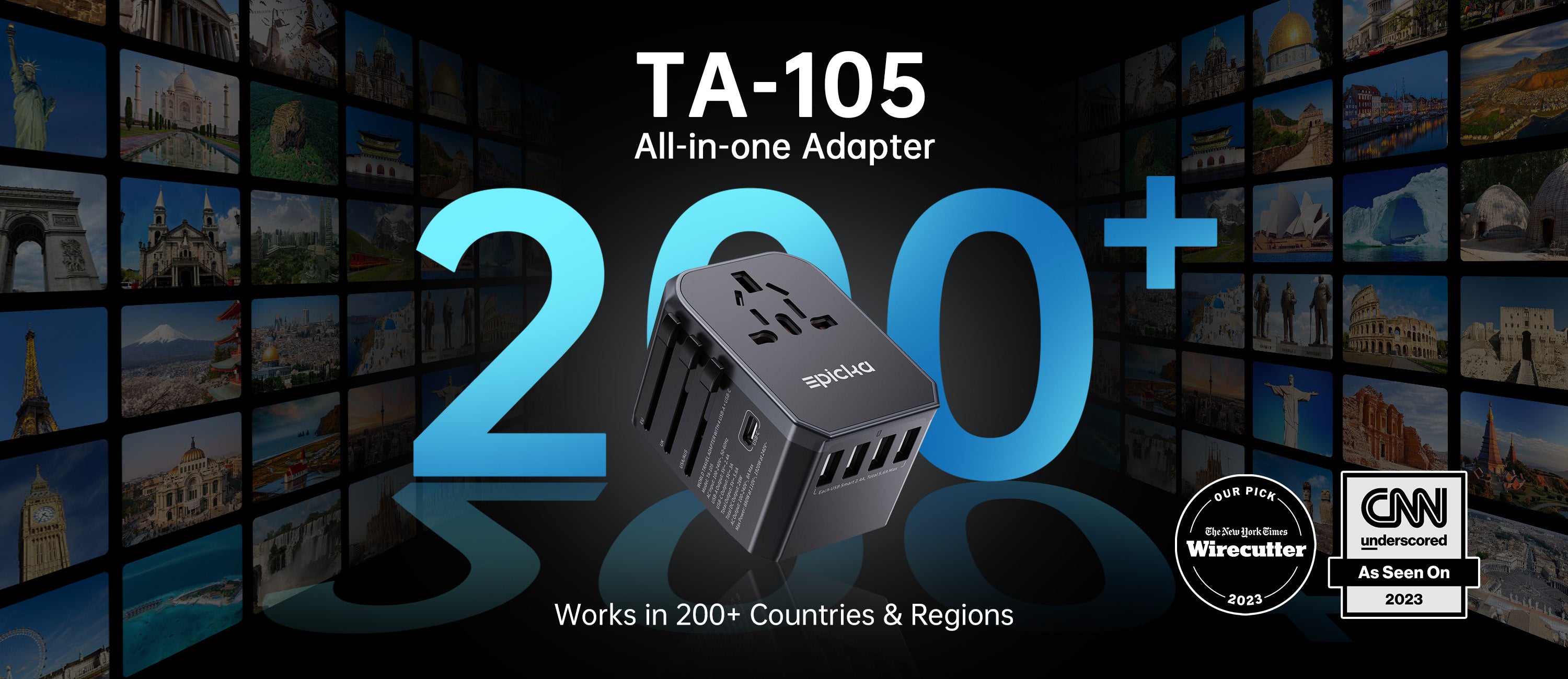 ta 105 travel adapter